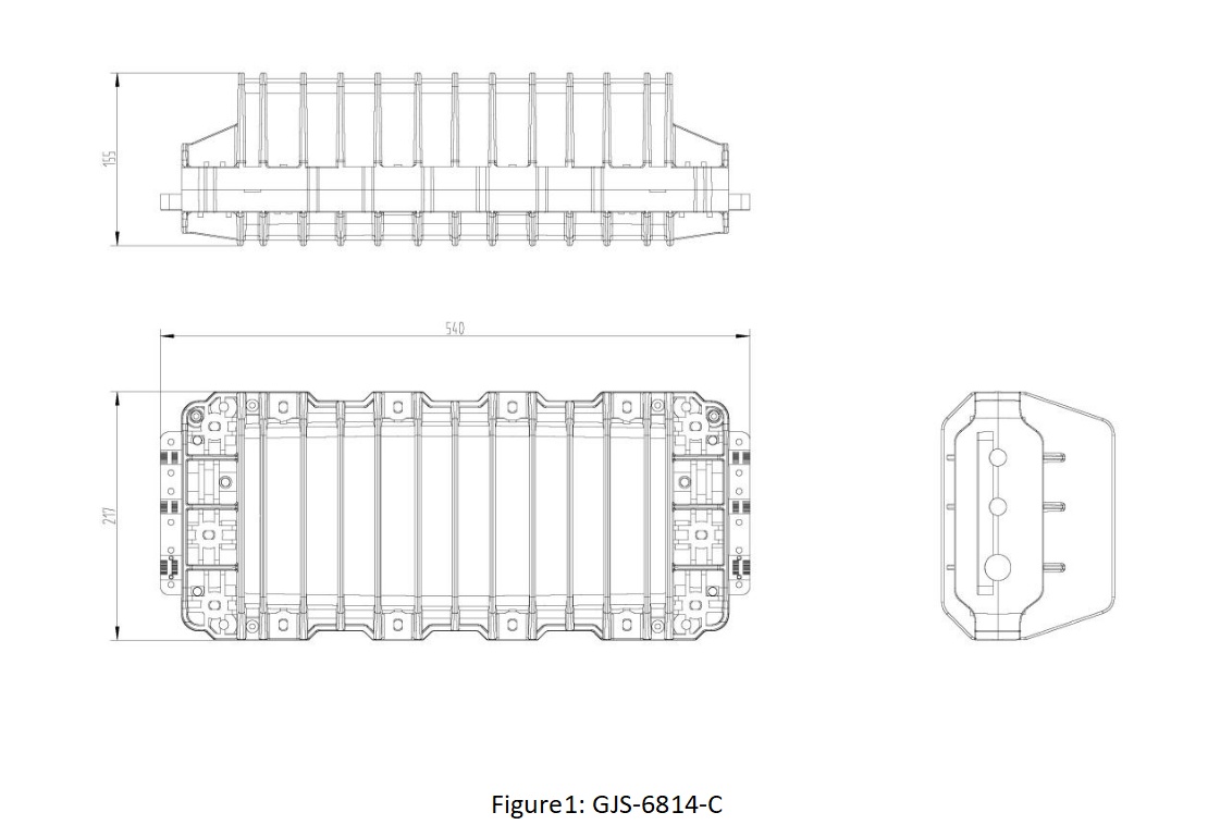 GJS-6814-C IP68 Inline Mechanical Fiber Optic Splice Closure GJS-6814-C IP68 Inline Mechanical Fiber Optic Splice Closure